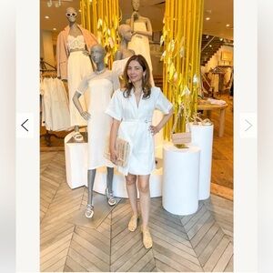 Anthropologie NWT Lorenzo Short-Sleeve Belted Mini Blazer Dress size XS.